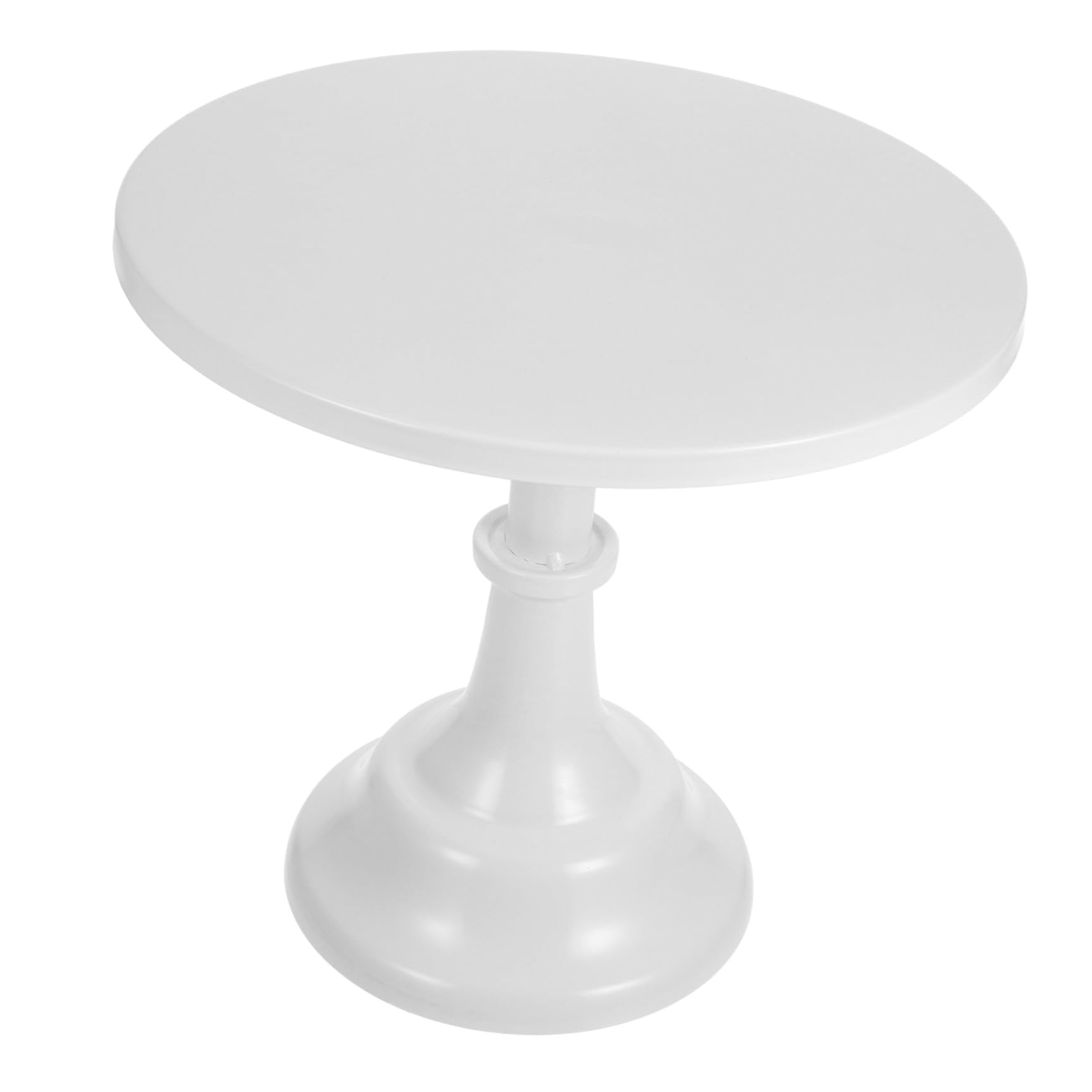 COLLBATH Alzatina per Dolci Rotonda in Ferro Stile Europeo per Feste | Vassoio da Portata Bianco, Capienza Ampia, per Compleanni e Party, Supporto Decorativo per Dessert
