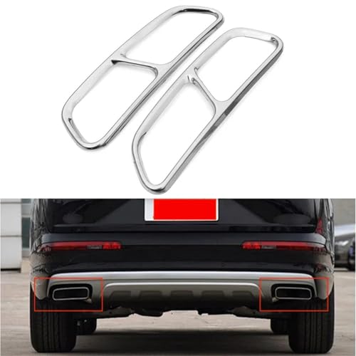 Cache tuyau d'échappement chromé Audi Q7 protection inox durable