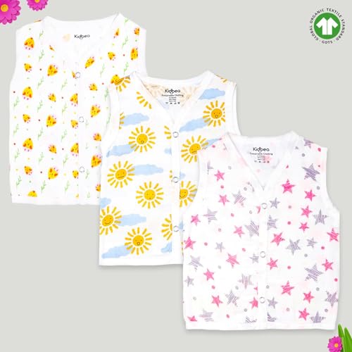 Image of Kidbea Extra Soft Mulmul Cotton Jhabla Cloth for New Born Baby Set