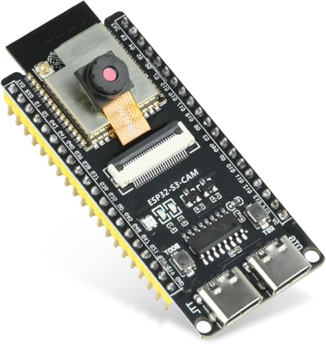 Image of ESP32-S3-CAM Development Board with OV3660 Camera, ESP32-S3-WROOM N16R8 Module with Dual Type-C Interface Support Wi-Fi and Bluetooth MCU Microcontroller for IoT, DIY Projects and AI Project