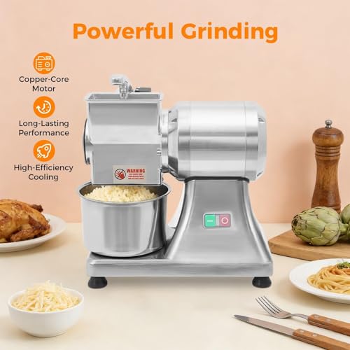 Rallador eléctrico comercial de acero inoxidable 550W miniatura 2