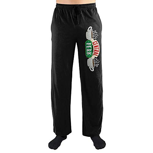 Bioworld Friends Sitcom Central Perk Mens Black Sleep Pajama Pants