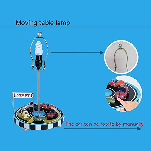 Lampe de table de course rotative idée cadeau originale chambre enfant