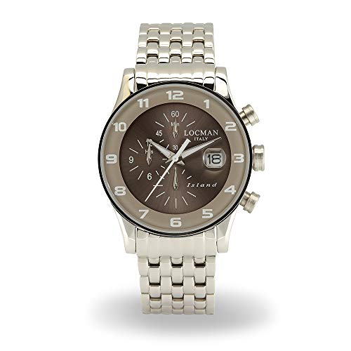 Preisvergleich Produktbild Locman Locman Italy Herrenuhr Island Chronograph grau Ref. 620