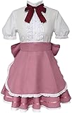 RXLZOON Anime Chobits Chi Cosplay Costume Pink Dress Halloween Suit (men Customize)