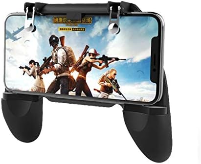 Gamepads - For Pubg controller Joystick Controller Turnover Button Gamepad For Pubg iOS Android 6 Finger Operating Gamepad With Cooling Fan (W10)