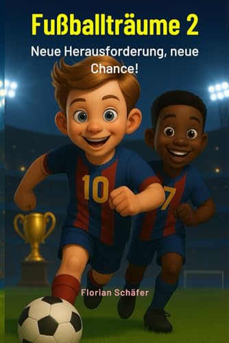 Fußballträume 2 – Neue Herausforderungen, neue Chancen: Ein Fußballbuch für 7-, 8-, 9-, 10- und 11-jährige Kinder über Entscheidungen, Zusammenhalt, ... Entwicklung und den Mut, neue Wege zu gehen