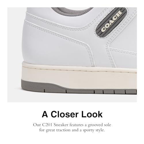 COACH Mens C201 Leather Sneaker4