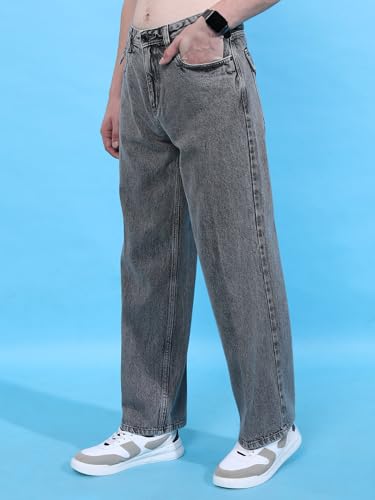 Image of Highlander Men's Loose Fit Jeans | Wide Leg | Mid Rise | Cotton | Jeans for Man