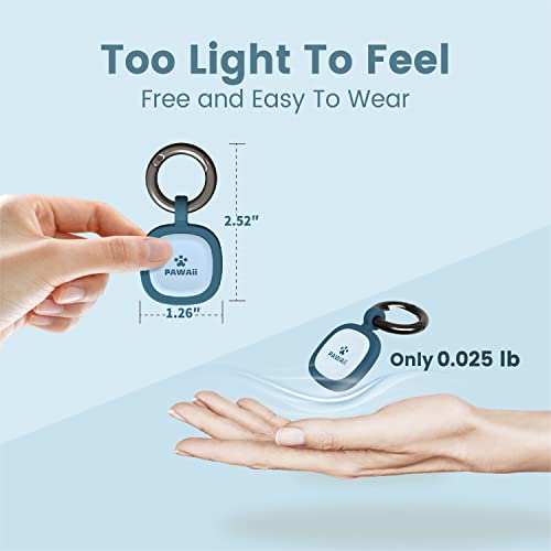 Pawaii Qr Code Pet Id Tag, Silent Silicone Dog Id Tag, Modifiable Pet Online Profile, Free Online Pet Page Emergency Contact, Scan Qr Receive Instant Pet Location Alert Email, 1Pack (Deep Sea Blue) #TOP4