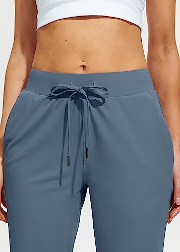 Image of Libin Women's Joggers Pants Athletic Casual Sweatpants Petite /Regular /Tall | Running, Workout, Gym, Yoga, Lounge, Travel, Golf Clothes with Pockets, 4 way stretch, Tapered, Dance Trousers