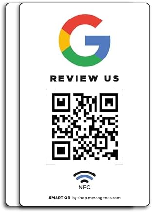Amazon.com: MESSAGENES | Review Us on Google QR Code Stickers ...