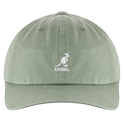 Image of Kangol Washed Baseball - Oil Green /1SFM