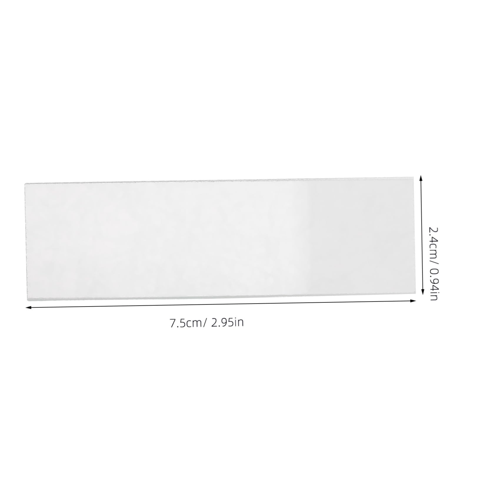 Cabilock 50pcs Microscope Slide Laboratory Pre-Cleaned Prepared Slides Microscope Accessories Glass Transparent