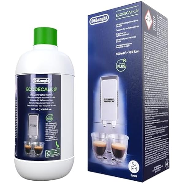 Aquafloow набор для ухода совместимый с DeLonghi 3 фильтра для воды под DLSC002 средство для удаления накипи EcoDecalk 500 мл и средство Eco MultiClean 250 мл полный сервисный комплект