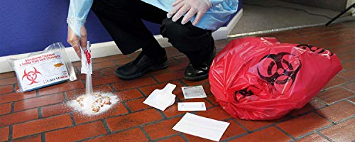 Image of 22 Piece Bodily Fluid Cleanup Pack /Bloodborne Pathogen Kit - OSHA Compliant | Meets OSHA Regulations - Protects from Dangerous Exposure to Blood, Spills, and Other Potentially Infectious Materials