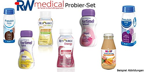 Preisvergleich Produktbild Trinknahrung Probier-Set 5 Flaschen RWmedical GmbH + Info-Broschüre