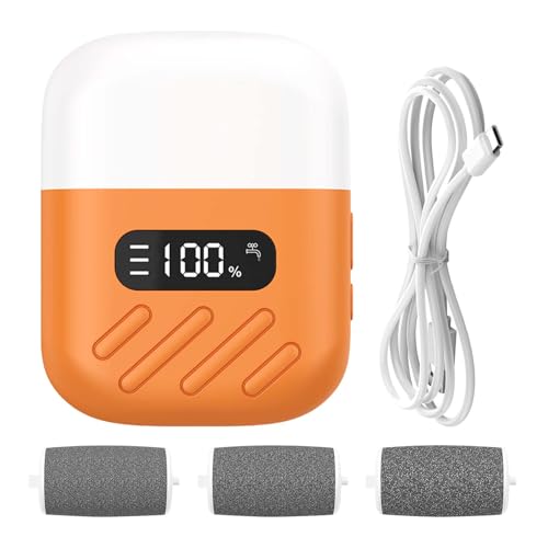 Nankoyal Eléctrica para Pies - Electrónica Recargable Para Pulir Y Eliminar Durezas - Eliminación Portátil De Durezas Para Viajes Y Uso Exterior Con Tecnología Sin Cable