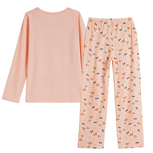 Vopmocld Young Girls Lovely Bunny Pajama Sets Cotton Long Sleeve Pjs Clothes Sleepwear Shirts2