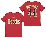 Outerstuff Arizona Diamondbacks Paul Goldschmidt #44 MLB Boys' Youth (8-20) Player Tee, Red Large 14-16