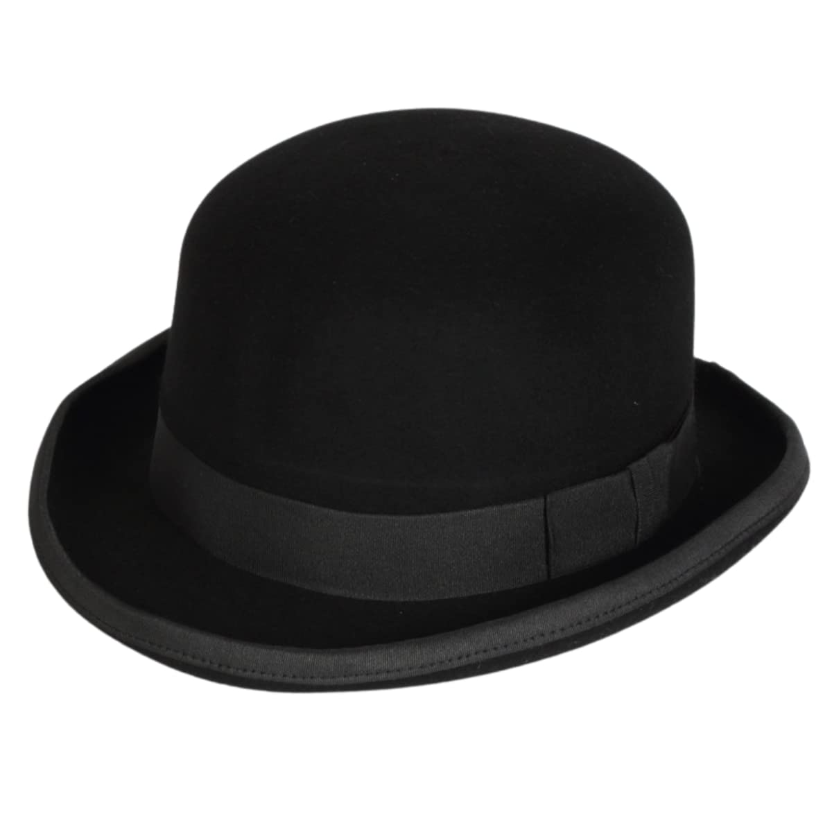 Unisex Melone Bowler Hut Porkpie Wollfilzhut Filzhut Partyhut Halloween Fasching Karneval