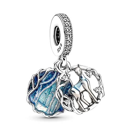HAEPIAR S925 Silber Charme für Armband Halskette Sterling Silber Dangles Hirsch für Frauen Mädchen Geschenke