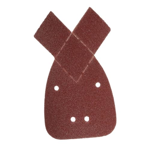 ABOOFAN Rabbit Ear Sandpaper Discs 60 Pack Dry Flocking Sandpaper Sheets (40/60/80/120/180/240 Grit 4 Holes)