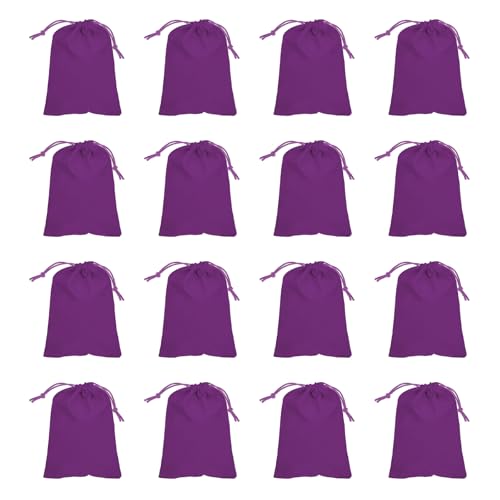 Sachets pour bonbons ou poussière violets grands pochons cadeaux en velours