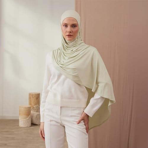 Modest Small Instant Premium Jersey Hijabs | For Muslim Women Pre-Sewn Head Scarf Wrap Hijabs2