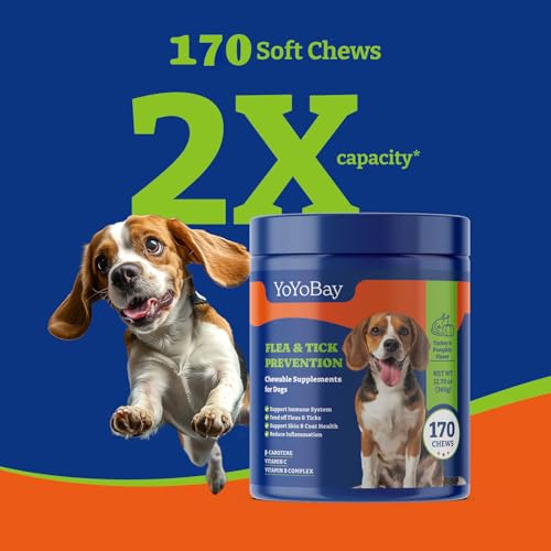 Image of Flea & Tick Prevention for Dogs Chewables,Dog Immune Support Supplement
