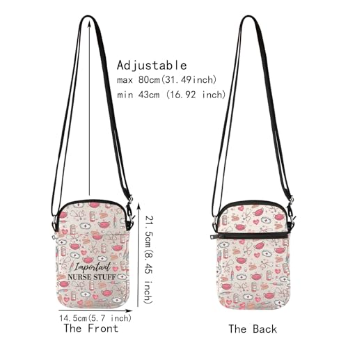 JXGZSO Nurse Crossbody Bag Important Nurse Stuff Shoulder Bag Crossbody Bag for Workouts, Outdoors, Medical Needs2