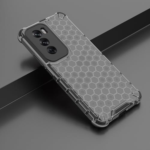 Image of Glasgow Back Case Cover Designed for [ Oppo Reno 12 5G / Reno12 5G ] (Stylish Look | Shock Proof) - Black