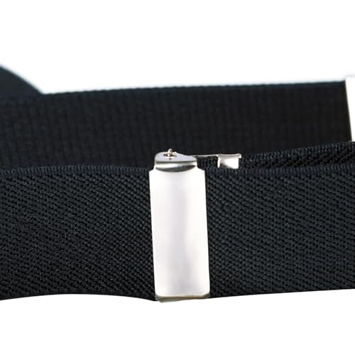 Buyless Fashion Adjustable 2 Pack Suspenders for Kids Toddlers Baby Elastic Solid Color 1 Inch - Y Back Design4