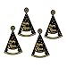 Dzrige 4 Pieces New Year Paper Hats Happy New Year Cone Hat New Years Eve Hats for Kids and Adults New Years Eve Party Supplies Decorations Favors