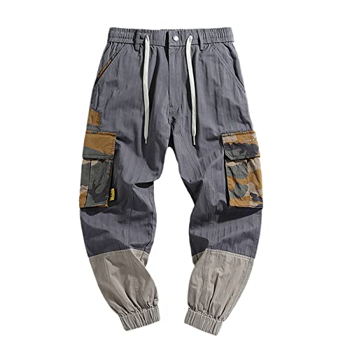 Streetwear Beam Foot Cargo Pantalon de jogging pour homme, gris, Taille S Cover