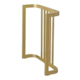 XLIHAWY Heavy Duty Metal DeskLegs, DlY Dinning Furniture Stands, Industrial Desk Base for Dressing Table Computer Desk Dining Table, 23.6/28 Inch(Gold,17.7x5.9x23.6in)