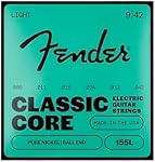 Fender Classic Core Electric Guitar Strings, Vintage Nickel, Ball End, 155L .009-.042