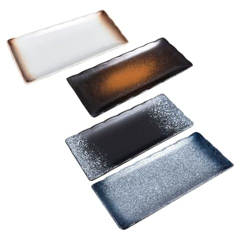 FYUEROPA Ceramic Sushi Plates Set Cover