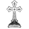Lismore standing cross  urban country home decor