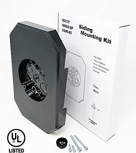 Fixation sur bardage vinyle avec le bloc de montage pour éclairage extérieur iMBAPrice x2 - 4