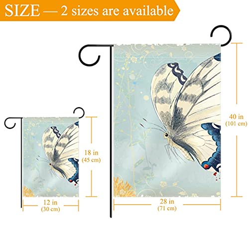 Drapeau de bienvenue papillon double face robuste résistant aux intempéries - 3