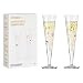 RITZENHOFF 6031004 Champagnerglas 200 ml - Serie Goldnacht Duett 2023, 2x Designerstück mit Echt-Gold - Made in Germany