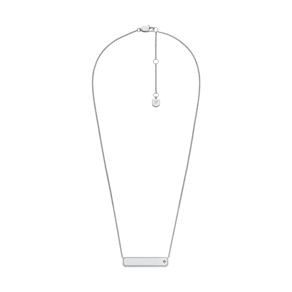 Fossil Sadie Women's Silver-Tone Stainless Steel Necklace, JF04927040