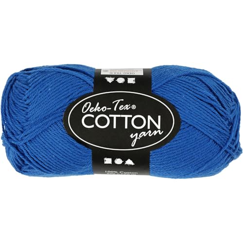 Cotton Yarn, Cobalt Blue - Image 2