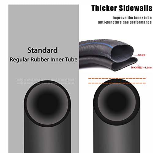 700x38c Bike Tube 700x38c Inner Tube 28\" x1-3/8 1-5/8\"Road Bike Tube 700x35c 700x36c 700x37c 700x39c 700x40c 700x41c 700x42c 700x43c Bike Tubes 2Pack 48mm (Schrader, 1.89, Inches) - Thumbnail 3