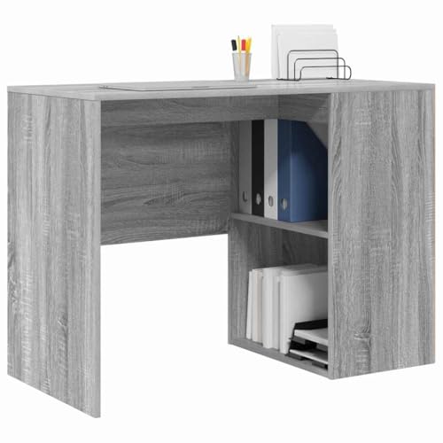vidaXL Schreibtisch Graues Sonoma 102 x 50 x 75 cm Holzwerkstoff, Heim Office, minimalistischer Schreibtisch, kompakter Arbeitsplatz, stylisches Schreiben, langlebiges Holz, effiziente Oberfläche