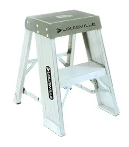 Louisville Ladder AY8002 Aluminum Step Stands 2 Feet, 300 Pound Duty Rating