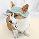 Haustierkappe, Baseballmütze für Hunde, Sonnenschutz, Weich, Bequem, Leicht, Niedlicher Haustier-Sonnenhut mit Ohrlöchern für Katzen und Hunde (Grün)
