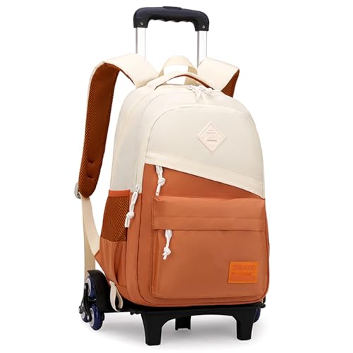 Mfikaryi 6-Wheel Rolling Backpack