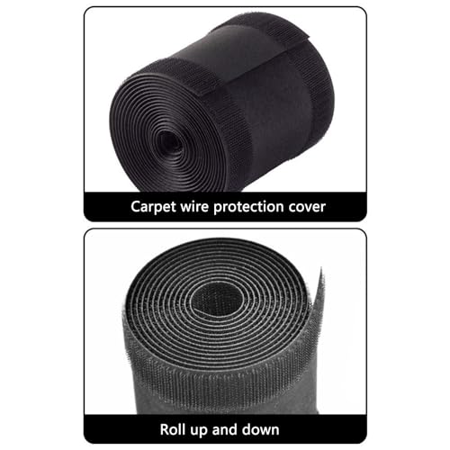 Floor Cord Covers Cable Protector Cord Hider Extension Cable Covers Power Cord Protector Floor Wire Covers Easy to Use